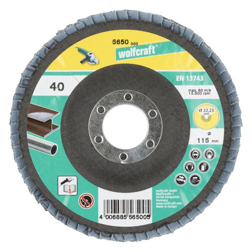 EAN 4006885565005 - wolfcraft GmbH 5650000 accesorio para amoladora angular Disco de láminas imagen 4
