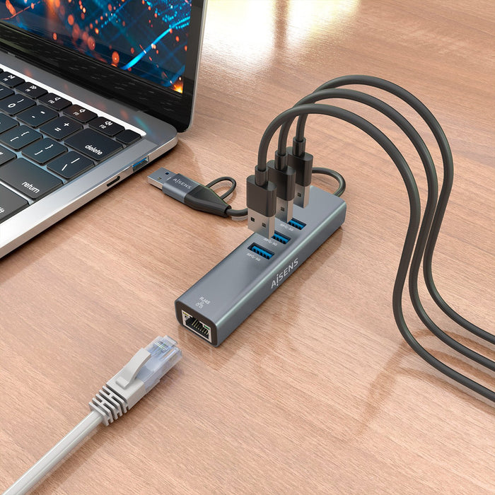 EAN 8435739905432 - AISENS A109-1033 base para portátil y replicador de puertos Alámbrico USB 3.2 Gen 1 (3.1 Gen 1) Type-C imagen 5