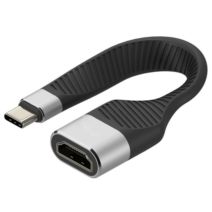 EAN 8059018367935 - Techly ICOC-USBC-FL-HD4K adaptador de cable de vídeo 0,136 m USB Tipo C HDMI tipo A (Estándar) Negro imagen 1