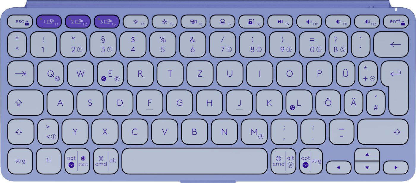 EAN 5099206125759 - Logitech 920-012966 teclado para móvil QWERTZ Alemán Bluetooth Lila imagen 2