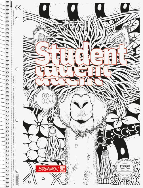 EAN 4061947015638 - Brunnen 10-67 427 02 cuaderno y block A4 80 hojas Negro, Blanco imagen 1