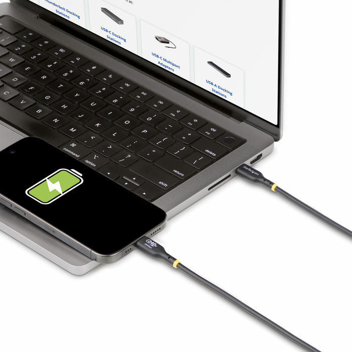 EAN 0065030909181 - StarTech.com USB2EPR3M cable USB USB 2.0 USB C 0,48 Gbit/s Negro imagen 7