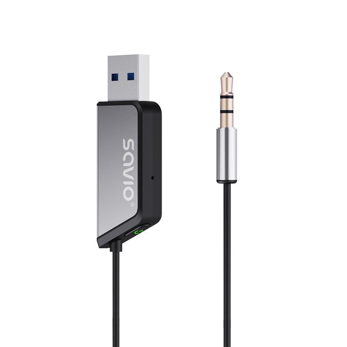 EAN 5901986048442 - Savio TR-16 transmisor FM 2400 - 2483,5 MHz Bluetooth Negro, Plata imagen 5