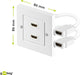 EAN 4040849517235 - Goobay 51723 toma de corriente 2 x HDMI Blanco imagen 3