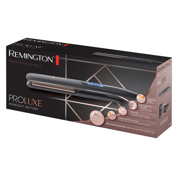 EAN 5038061100532 - Remington PROLuxe Midnight Edition Plancha de pelo Caliente Negro, Oro rosa 3 m imagen 5