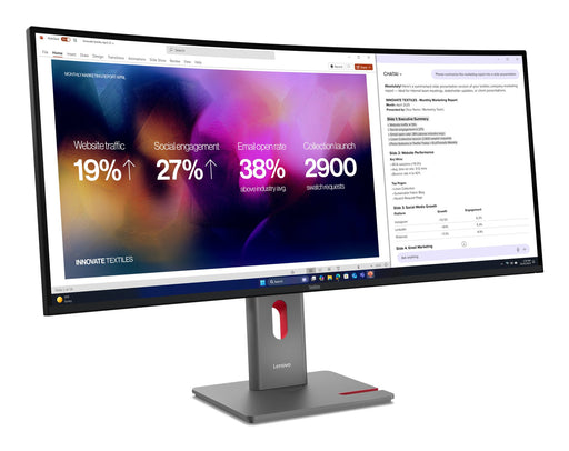 EAN 0199274964429 - Lenovo ThinkVision P40WD-40 pantalla para PC 100,8 cm (39.7") 5120 x 2160 Pixeles LCD Negro imagen 2