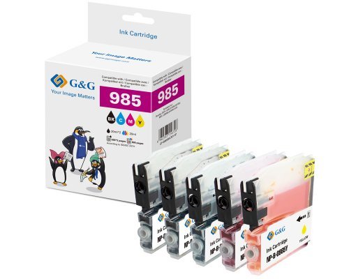 EAN 6942383156728 - G&G 14078 cartucho de tinta 5 pieza(s) Compatible Negro, Amarillo, Magenta, Cian imagen 1