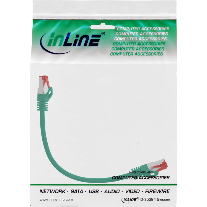 EAN 4043718231966 - InLine 76122G cable de red Verde 0,25 m Cat6 S/FTP (S-STP) imagen 3