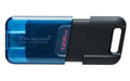 EAN 0740617330601 - Kingston Technology DataTraveler 80 M unidad flash USB 128 GB USB Tipo C 3.2 Gen 1 (3.1 Gen 1) Negro, Azu imagen 1