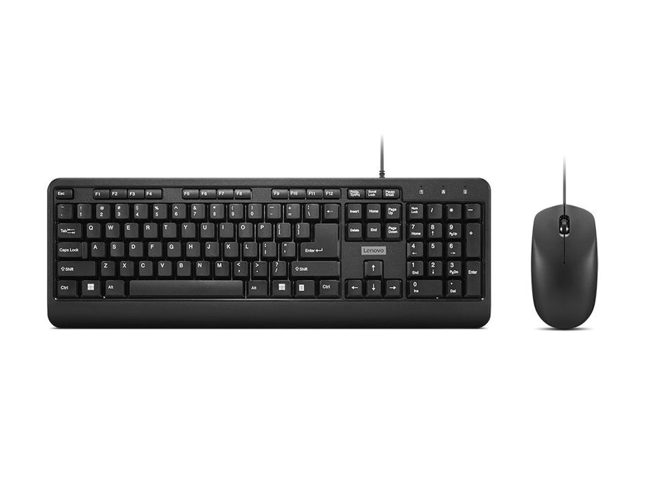 EAN 0195892084112 - Lenovo 160 teclado Ratón incluido Hogar / Oficina USB Inglés de EE. UU. Negro imagen 1