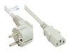 EAN 4014619168453 - Alcasa P0130-GR010 cable de transmisión Blanco 1 m Enchufe tipo E+F C13 acoplador imagen 1