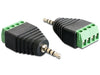 EAN 4043619654543 - DeLOCK 65454 cambiador de género para cable 2.5mm 4pin Negro, Verde imagen 1