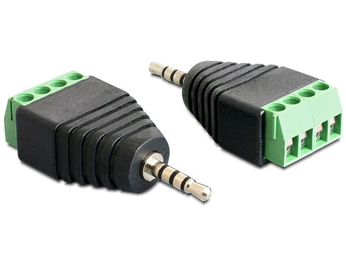 EAN 4043619654543 - DeLOCK 65454 cambiador de género para cable 2.5mm 4pin Negro, Verde imagen 1