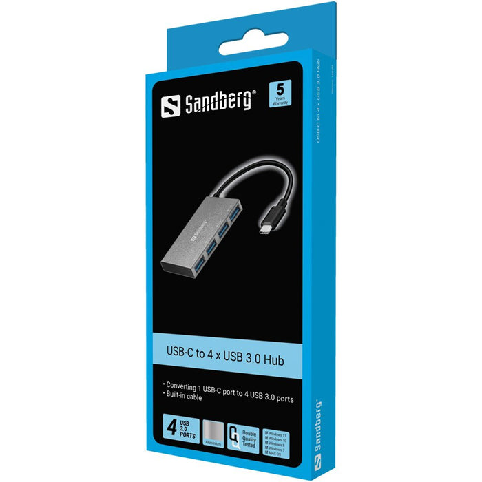 EAN 5705730136207 - Sandberg 136-20 hub de interfaz USB 3.2 Gen 1 (3.1 Gen 1) Type-C Blanco imagen 2