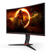 EAN 4038986181280 - AOC CQ27G2S/BK pantalla para PC 68,6 cm (27") 2560 x 1440 Pixeles Quad HD Negro, Rojo imagen 2