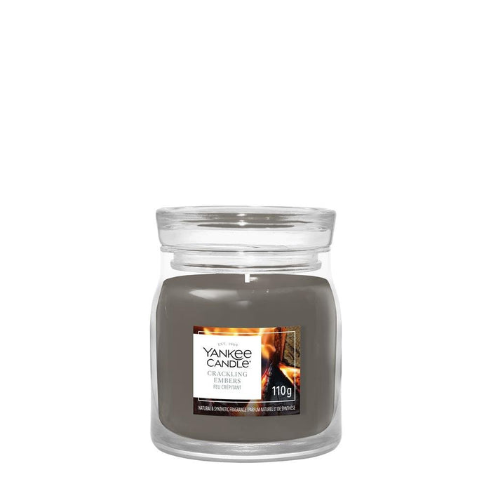 EAN 5038581191843 - Yankee Candle Crackling Embers vela Cilindro Madera Gris 1 pieza(s) imagen 1