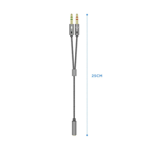 EAN 8436574704778 - AISENS A128-0417 cable de audio 0,25 m 2 x 3.5mm 3,5mm imagen 2