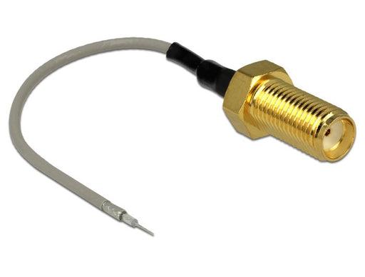 EAN 4043619896004 - DeLOCK 89600 cable coaxial 94,8 m SMA open end tinned Oro, Gris imagen 1