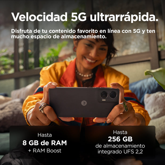 EAN 0840023277733 - Motorola moto G35 5G 17,1 cm (6.72") SIM doble Android 14 USB Tipo C 8 GB 256 GB 5000 mAh Negro imagen 8