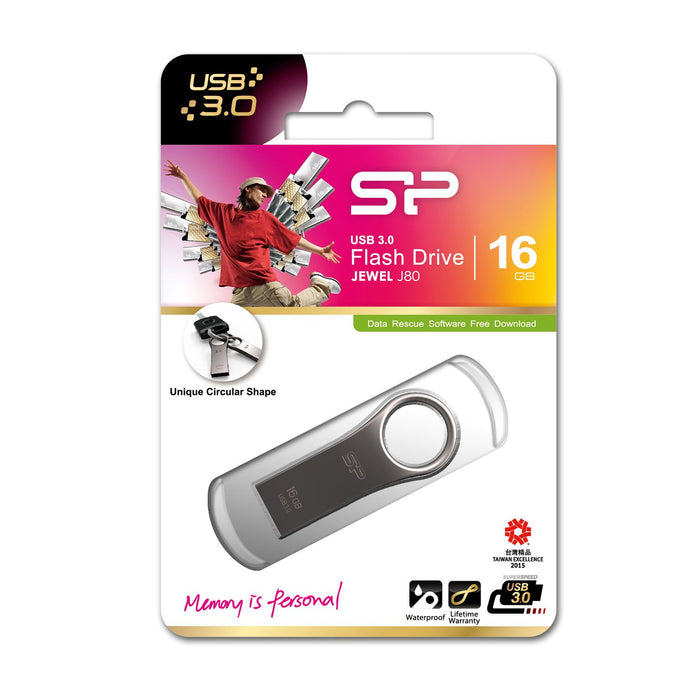 EAN 0886576014074 - Silicon Power Jewel J80 unidad flash USB 16 GB USB tipo A 3.2 Gen 1 (3.1 Gen 1) Titanio imagen 6