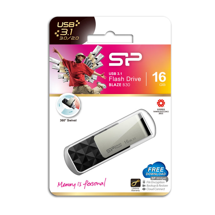 EAN 4712702632187 - Silicon Power Blaze B30 unidad flash USB 16 GB USB tipo A 3.2 Gen 1 (3.1 Gen 1) Negro imagen 8
