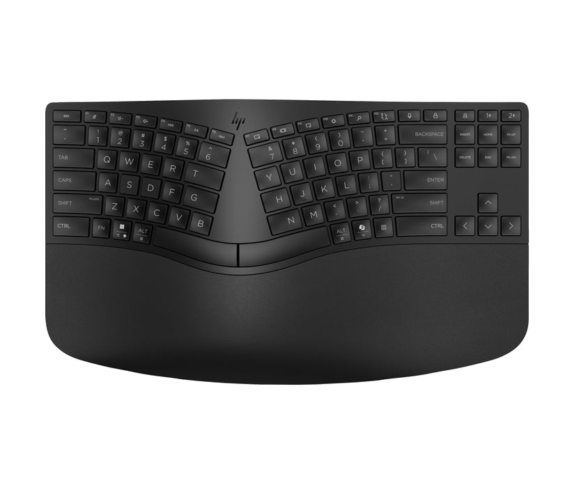 EAN 0197192177532 - HP 960 BLK Ergonomic Wireless Keyboard teclado Hogar RF Wireless + Bluetooth Negro imagen 12