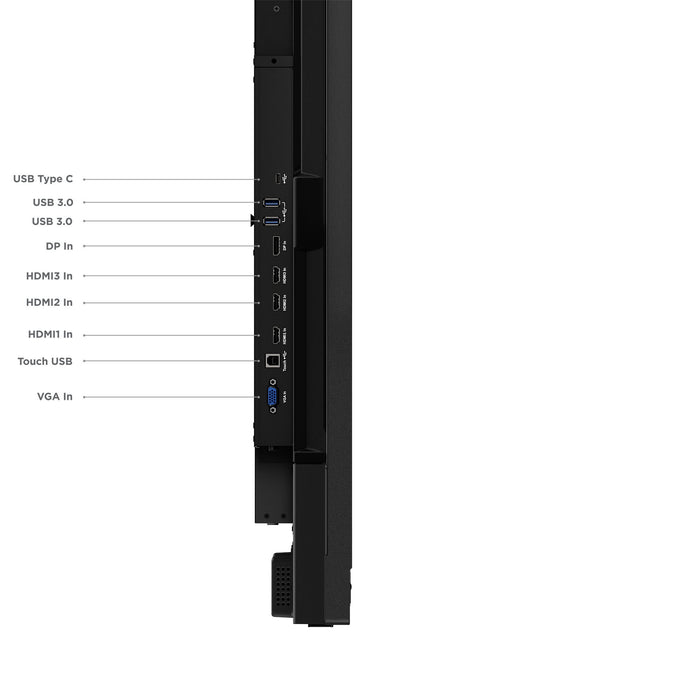 EAN 198158014434 - Lenovo ThinkVision T75 pantalla para PC 190,5 cm (75") 3840 x 2160 Pixeles 4K Ultra HD LED Pantalla táctil imagen 18
