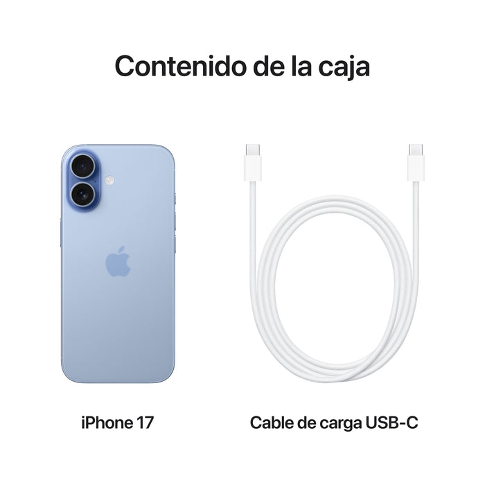 EAN 0195950643909 - Apple iPhone 17 16 cm (6.3") SIM doble iOS 26 5G USB Tipo C 256 GB Azul imagen 8