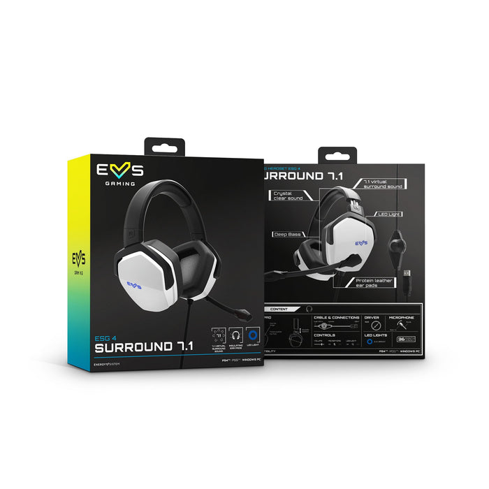 EAN 8432426452880 - Energy Sistem ESG 4 WHITE Thunder Auriculares Alámbrico Diadema Juego USB tipo A Blanco imagen 6