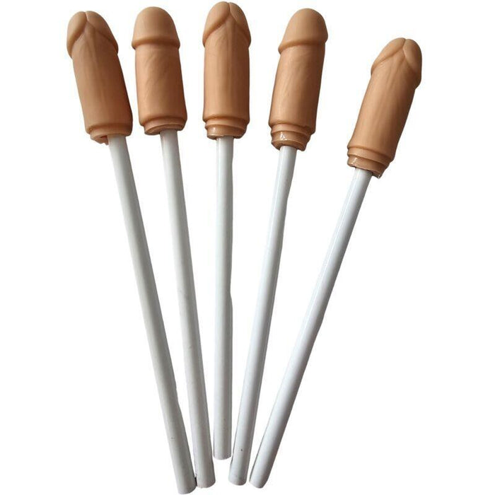 Diablo Picante - 5 Lapices Con Punta De Pene Natural