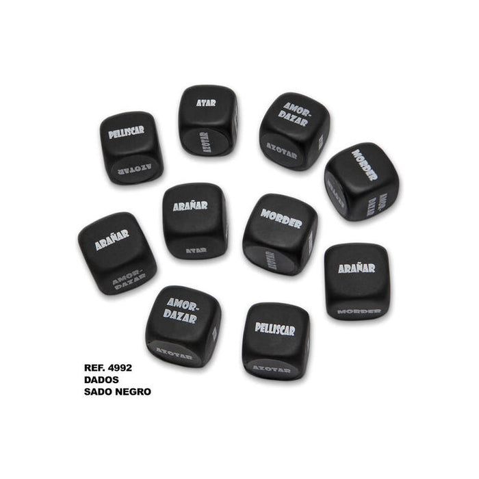 Diablo Picante - Dado Negro Sado 3 X 3 Mm