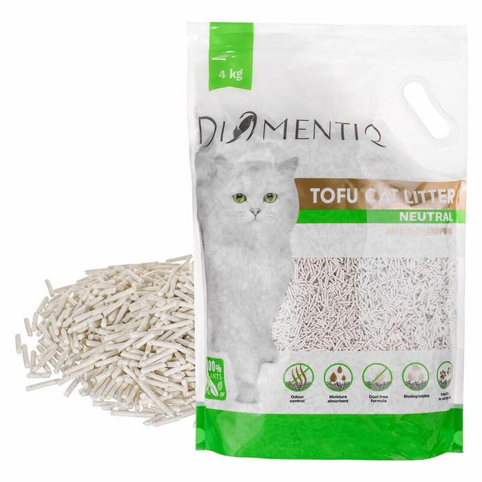 Diamentiq Tofu Neutral Ultra Clumping - Arena Vegetal - 4kg