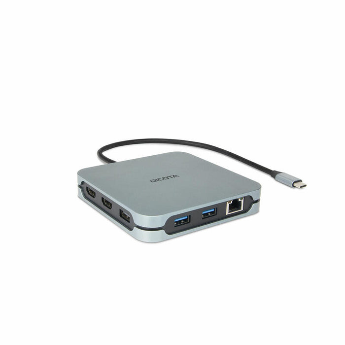 Dicota D32057 Hub De Interfaz Usb Tipo C 10000 Mbit/S Plata