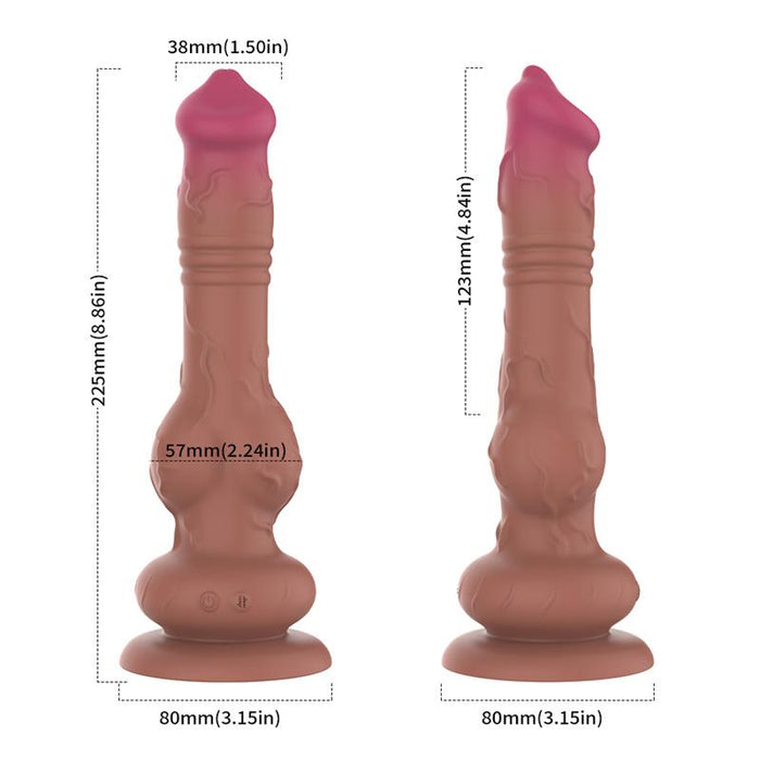 Dildo Con Vibración Y Movimiento Thrusting