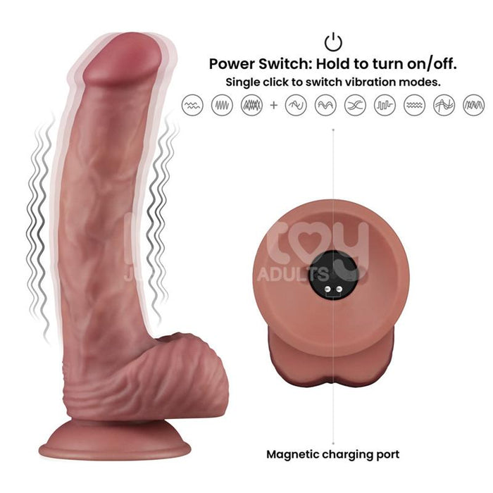 Dildo Dual Density Con Vibración 9