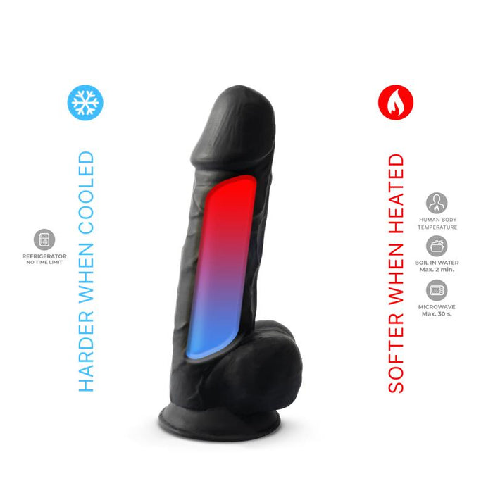 Dildo Dual Density Mod. 4 - 8.5 Negro