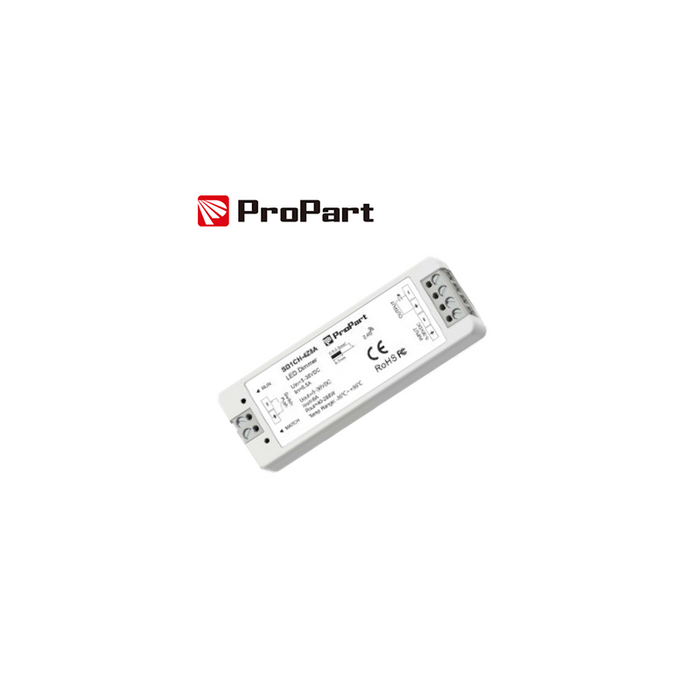 Dimmer Receiver With Push Button 5/36v 1ch*8a Rf 2.4g