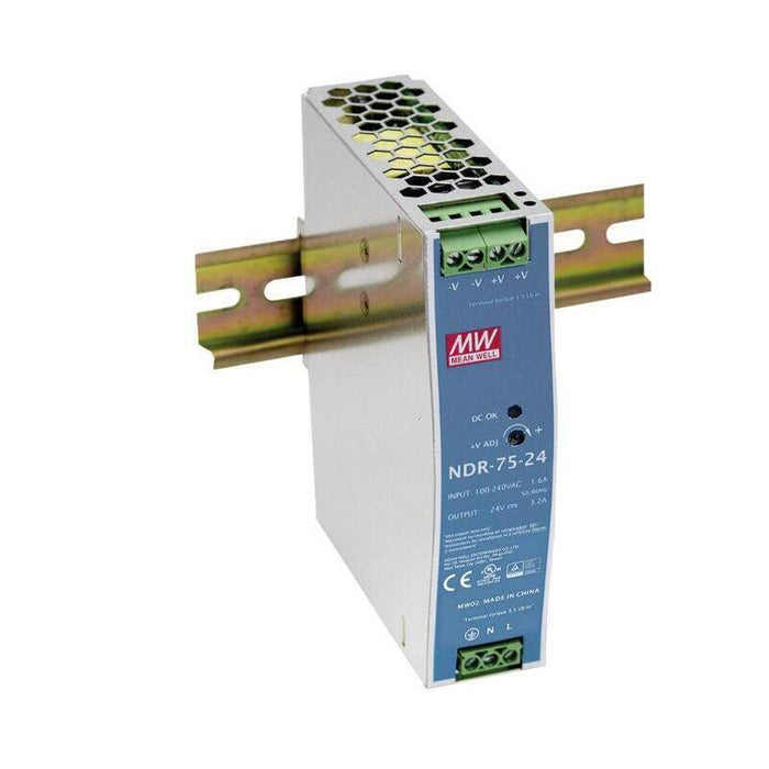 Din-Rail 24vdc Forsyning,  -20~50gr (70gr@50%)