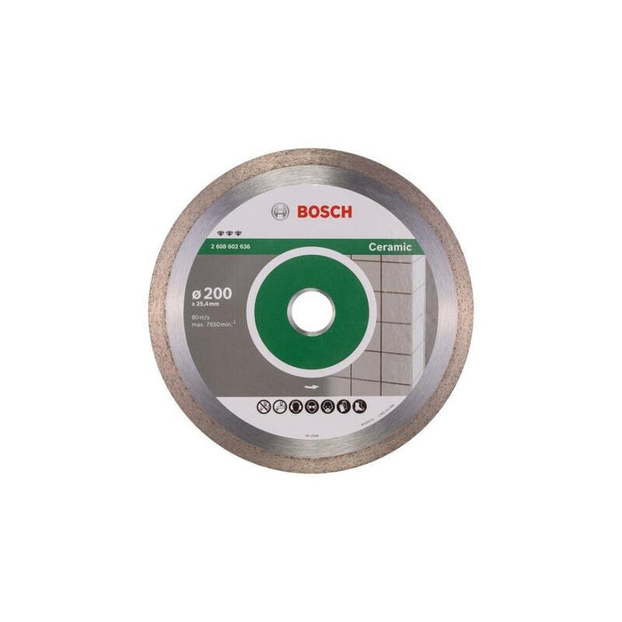 Disco De Corte De Diamante Bosch Professional Best For Ceramic, Ø 200 Mm, Diámetro 25,4 Mm 2608602636