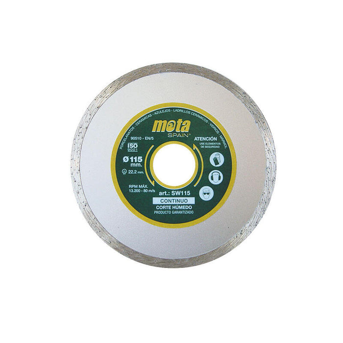 Disco Diamantado Liso Humedo Ø230mm Clp18 Sw230p + Lapiz Carpintero Mota