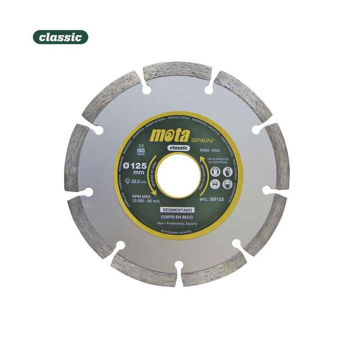 Disco Diamantado Segmentado. Laser Ø115mm Clp18 Ss115 Mota