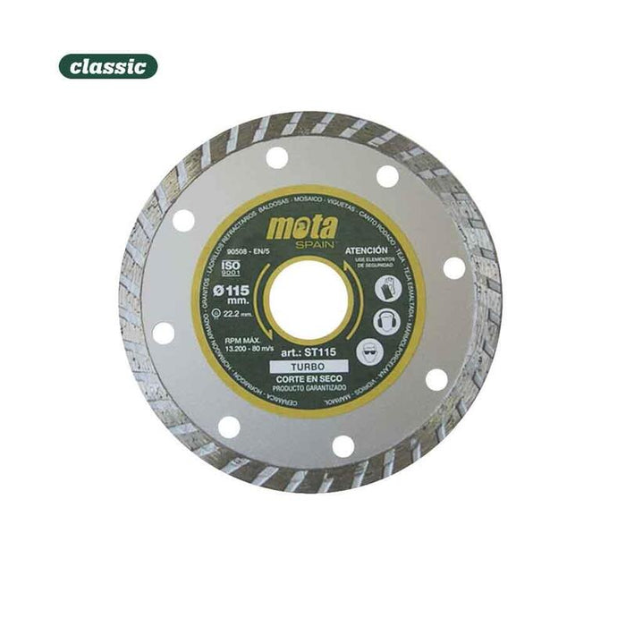 Disco Diamantado Turbo Ø115mm Clp18 St115-P Mota