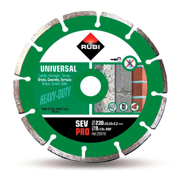 Disco Diamante Sev Ø230mm Pro 25916 Rubi