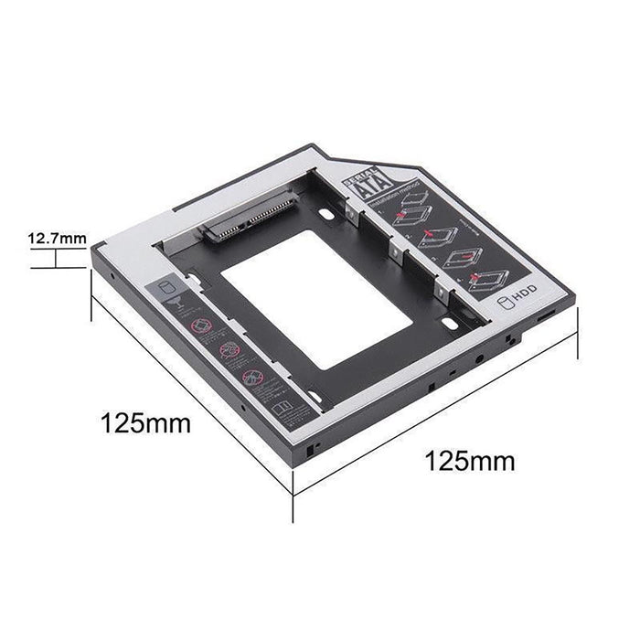 Soporte Carcasa Caddy Cd Dvd Para Disco Duro 2.5 2Nd Sata 12.7Mm Universal