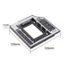 Soporte Carcasa Caddy Cd Dvd Para Disco Duro 2.5 2Nd Sata 12.7Mm Universal