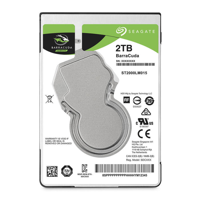 Disco Interno Hdd Seagate 2.5" 2tb Sata Barracuda 7mm 128mb 5400rpm (50)