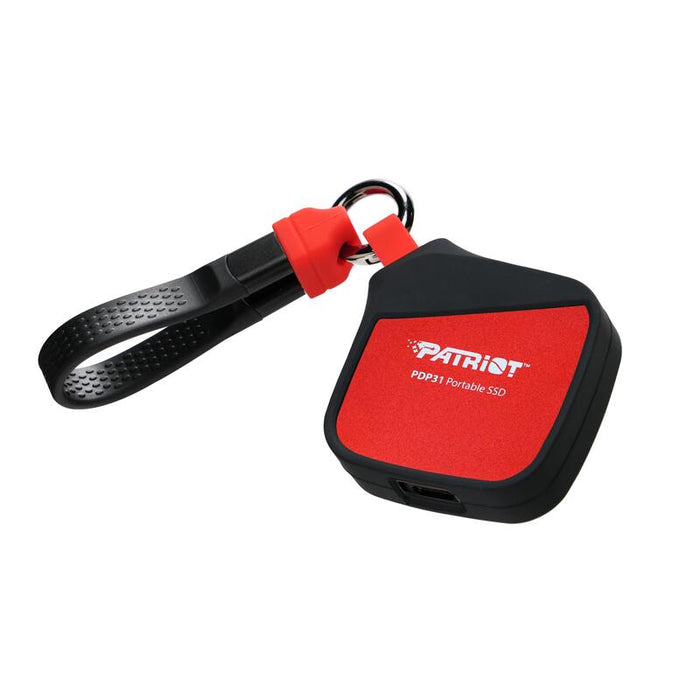 Disco Portable Ssd Patriot Pdp31  500 Gb, Externe Ssd (Negro/Rojo, Usb-C 3.2 Gen 2 (10 Gbit/S)) Pdp31500g23uck