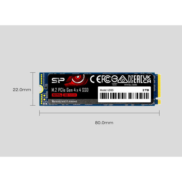 Disco Ssd 1tb Silicon Power Pci-E Ud85 Gen 4x4 Nvme