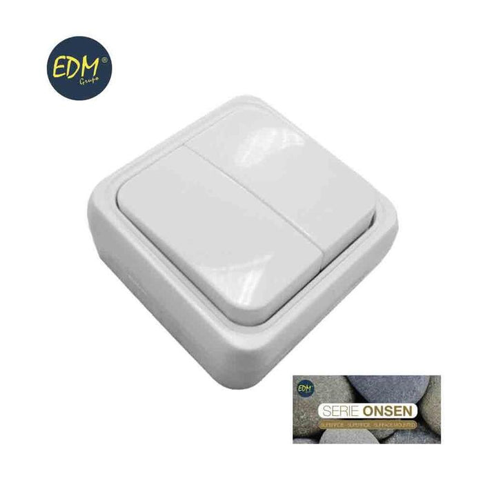Doble Interruptor Superficie "Serie Onsen"