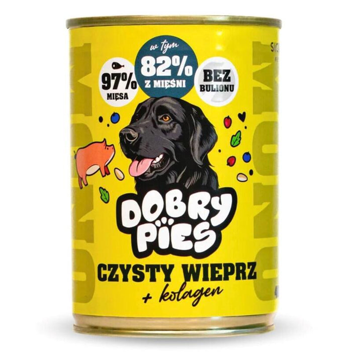 Dobry Pies Monobialkowa Czysty Wieprz+Kolagen 400g
